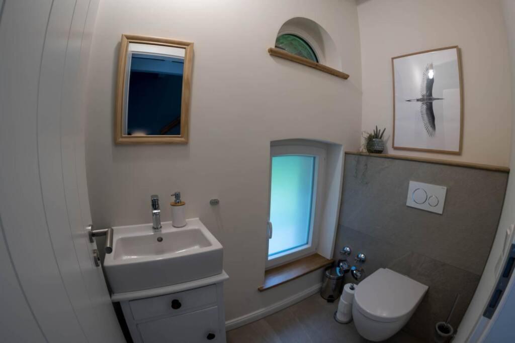Zum Heuerling Ferienwohung Im Alten Stall Mit Sauna Versmold Exterior foto